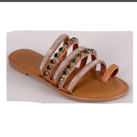 BAMBOO Shoes - BAMBOO LAST ONE Festival Jeweled Flat
